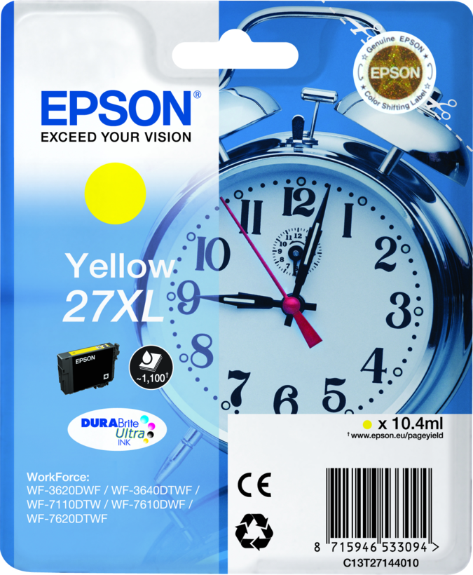 Epson 27XL Tinte gelb