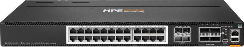 HPE ANW CX 8100 24XT4XF4C FB Switch