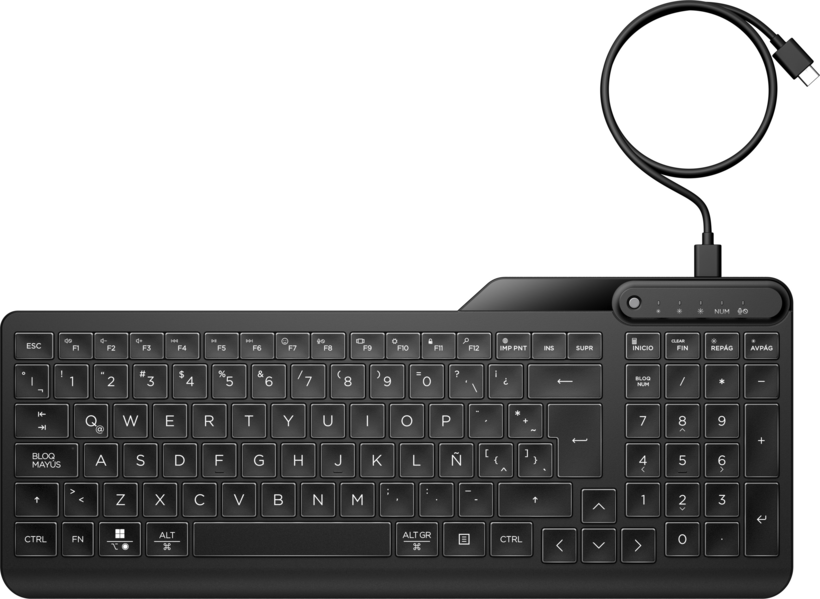 HP 405 beleuchtete Tastatur