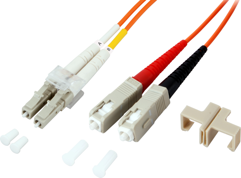 FO Duplex Patch Cable 50/125µ LC-SC 3m