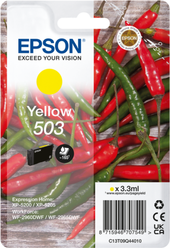 Epson Singlepack 503 Chilli Ink Yellow
