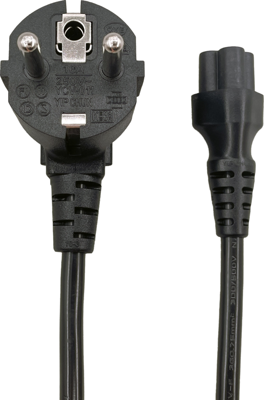 Netzkabel StromSt - C5 2 m schwarz
