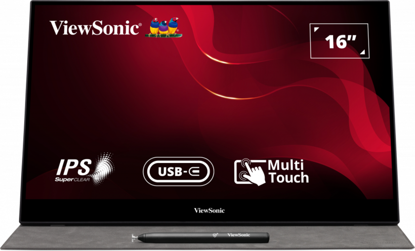 ViewSonic TD1655 Portable Touch Monitor
