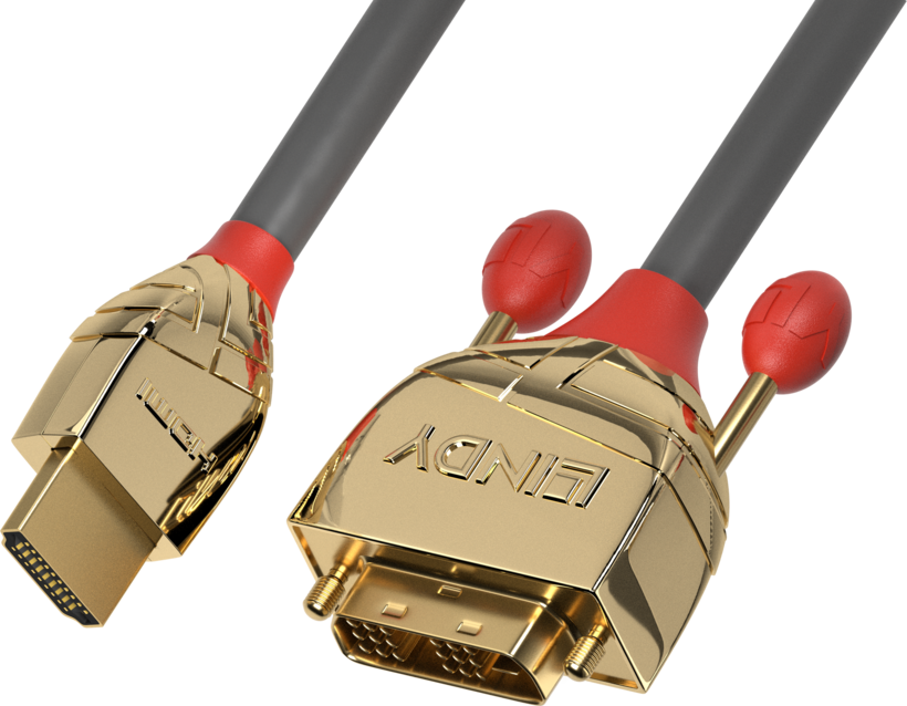 Cable DVI-D/m-HDMI/m Gold 5m SingleLink