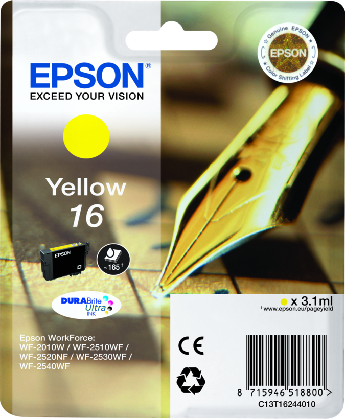 Encre Epson 16, jaune
