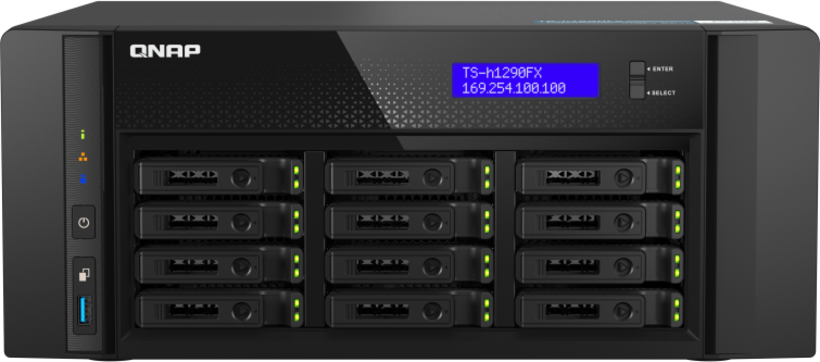 QNAP TS-h1290FX 128GB 12-bay NAS