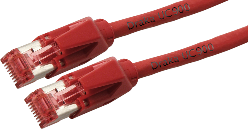 Câble patch RJ45 S/FTP Cat6 20 m rouge