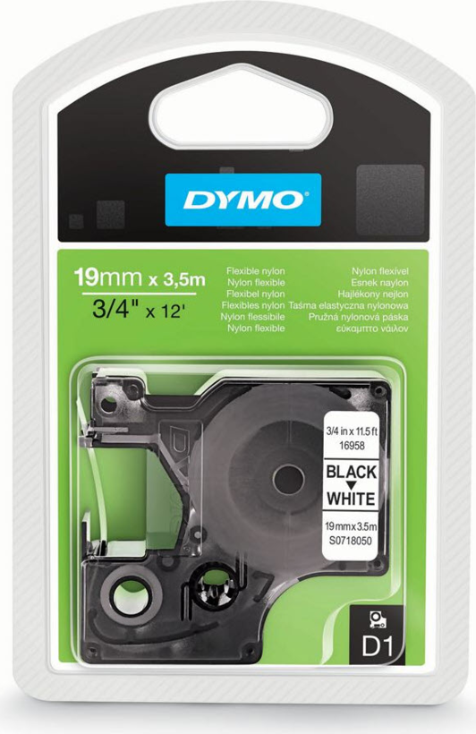 Dymo LM 19mmx4m D1-Nylonband weiß