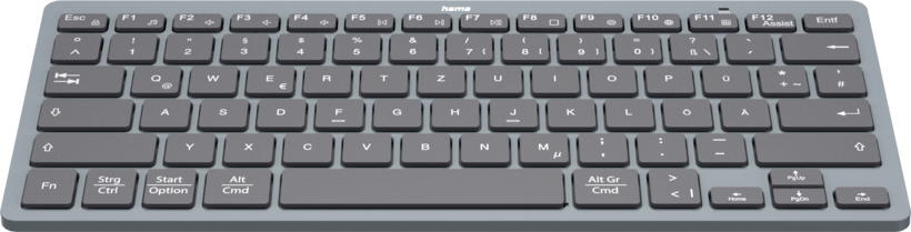 Hama Travel 400 Tastatur grau/schwarz