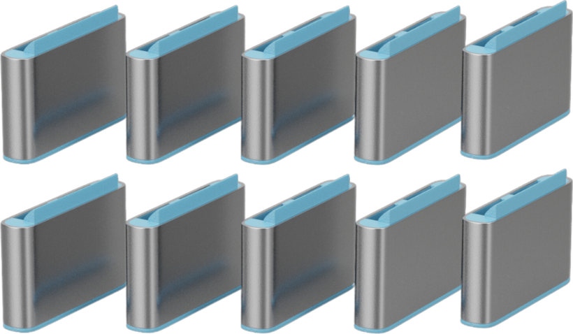 Bloqueurs de port USB-C, bleu, x 10