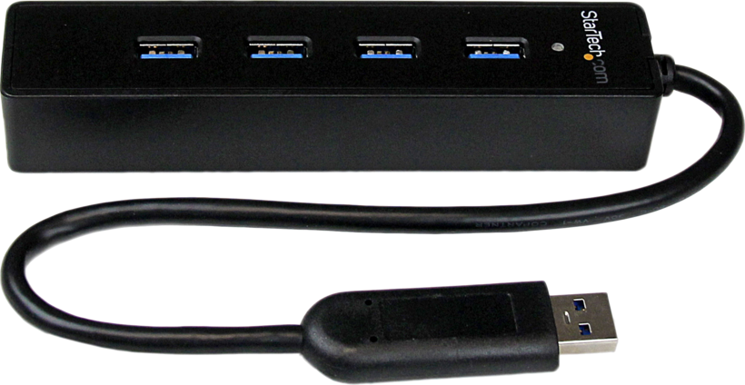 StarTech USB Hub 3.0 4-port Black