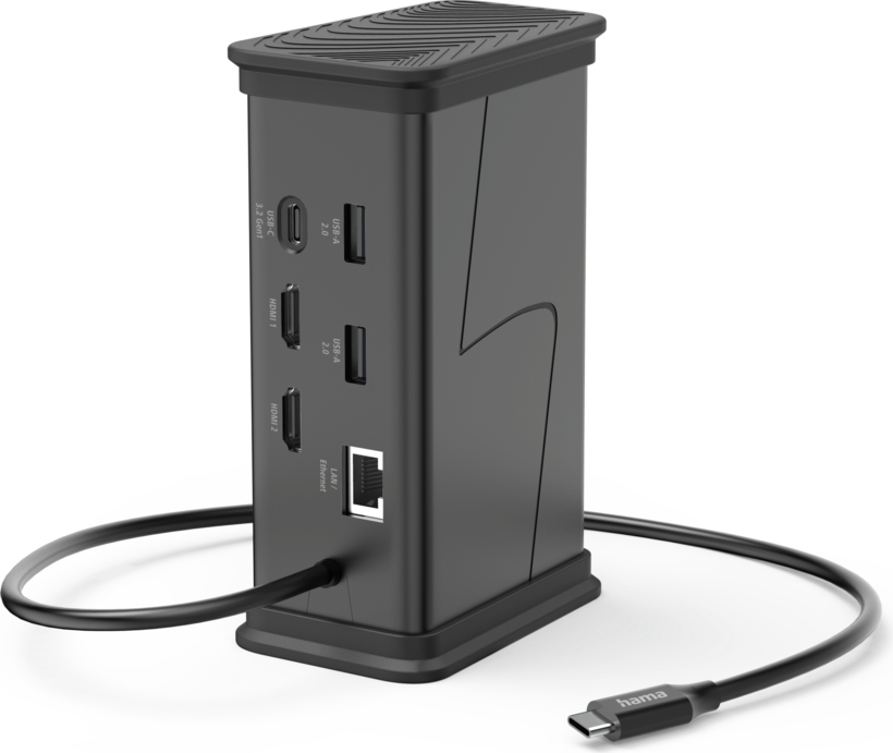 Docking Hama USB-C - 2xHDMI