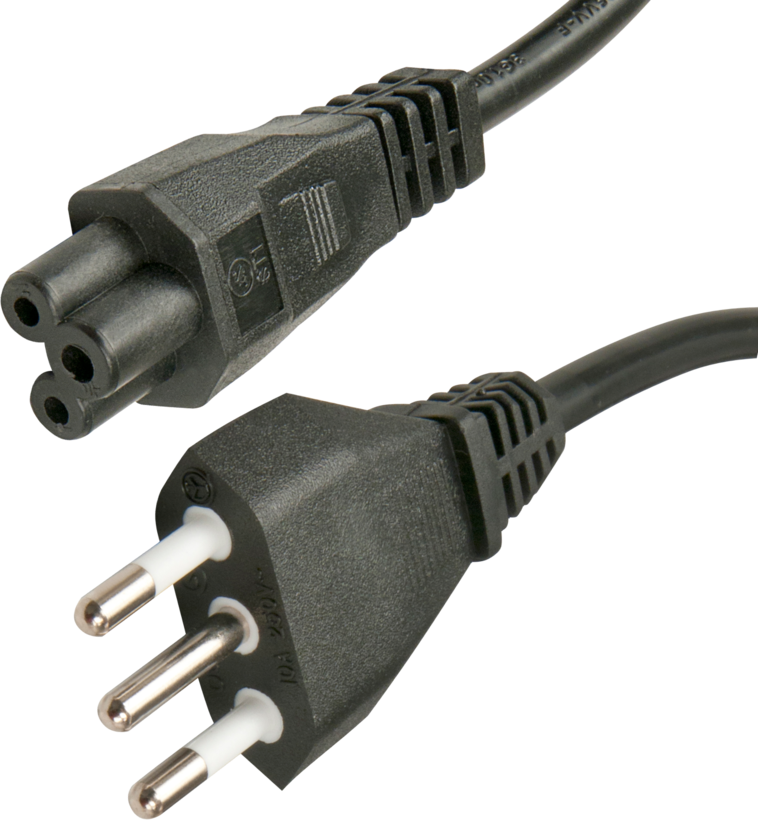 Cavo alimentatore Ma - C5 2 m nero