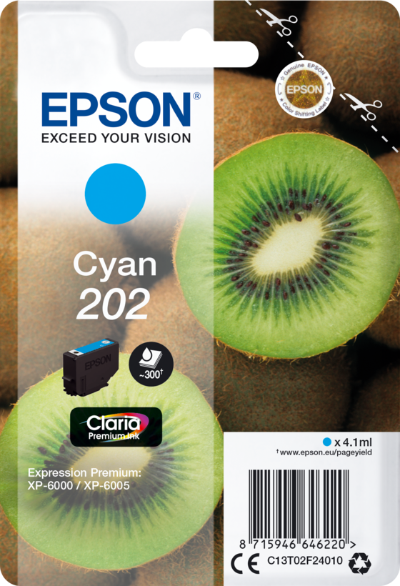 Epson 202 Claria Tinte cyan