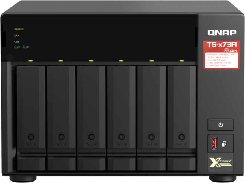 QNAP TS-673A 8GB 6-bay NAS
