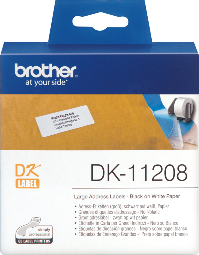 Brother 38x90mm Address Labels White