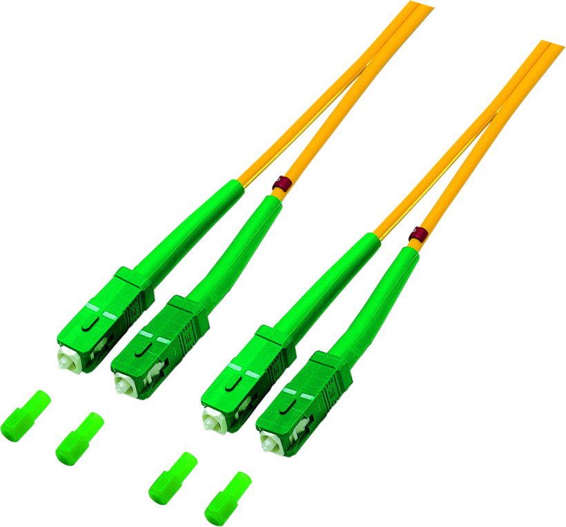 FO Duplex Patch Cable SC/8°-SC/8° 9µ 1m