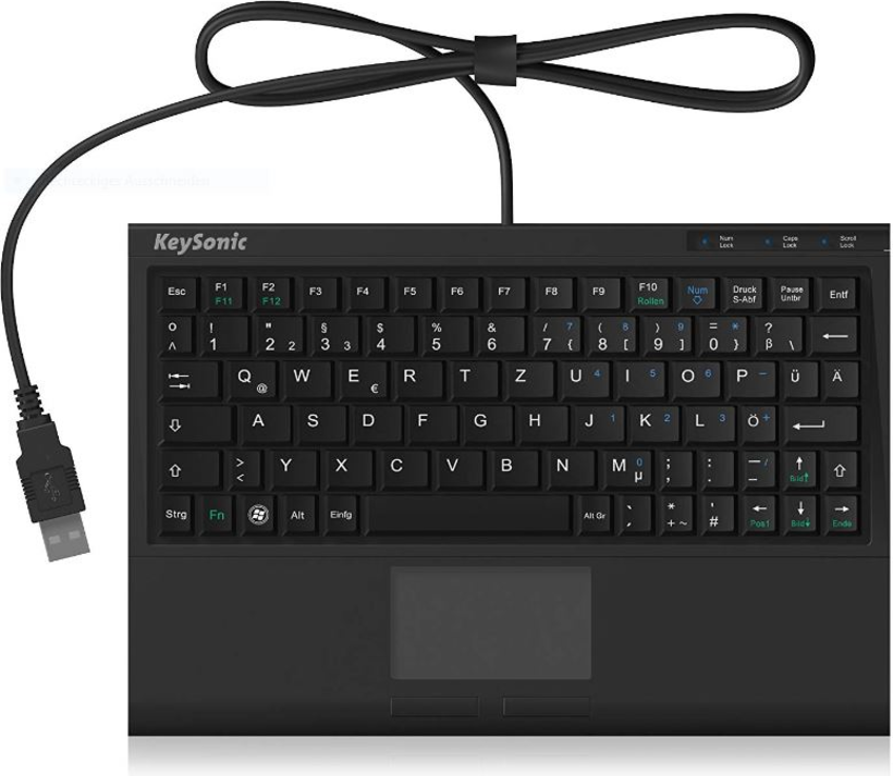 KeySonic ACK-3410 Mini Tastatur schwarz