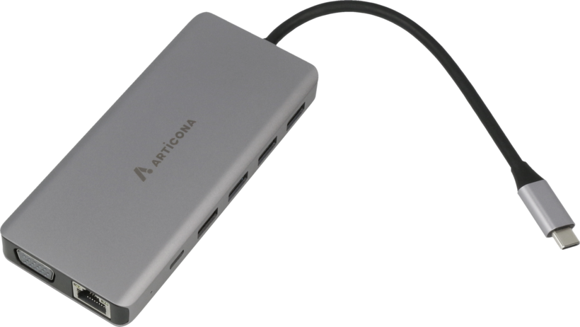 Adapter 13-in-1 C-DP/HDMI/VGA/RJ45/USB