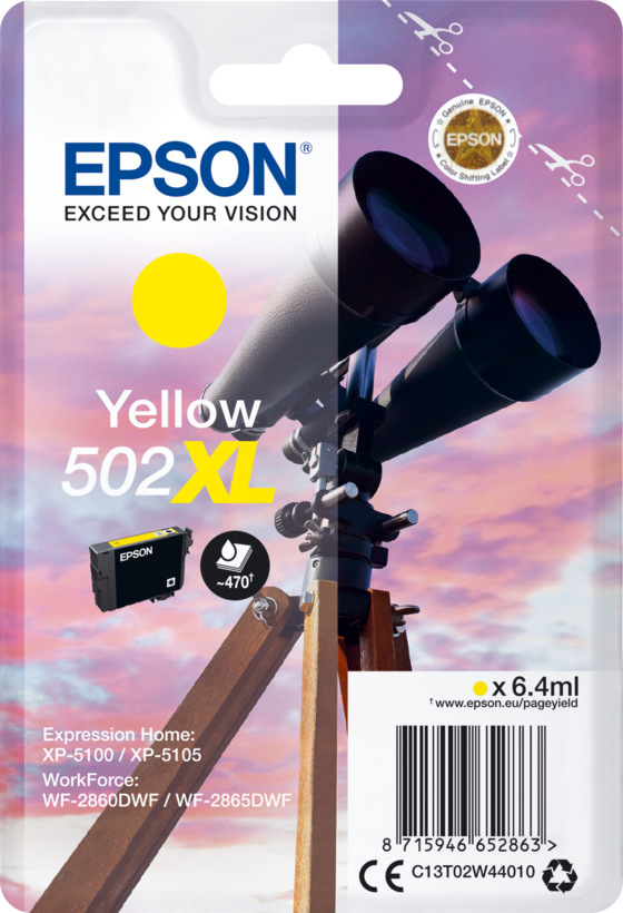 Epson 502 XL Ink Yellow