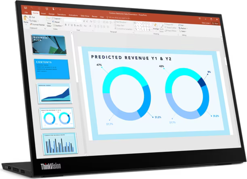 Lenovo ThinkVision M14d Monitor tragbar