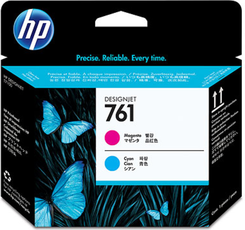 HP 761 Print Head Magenta + Cyan
