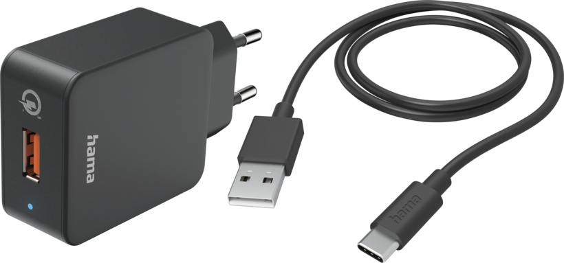 Chargeur USB-C Hama 19,5 W, noir