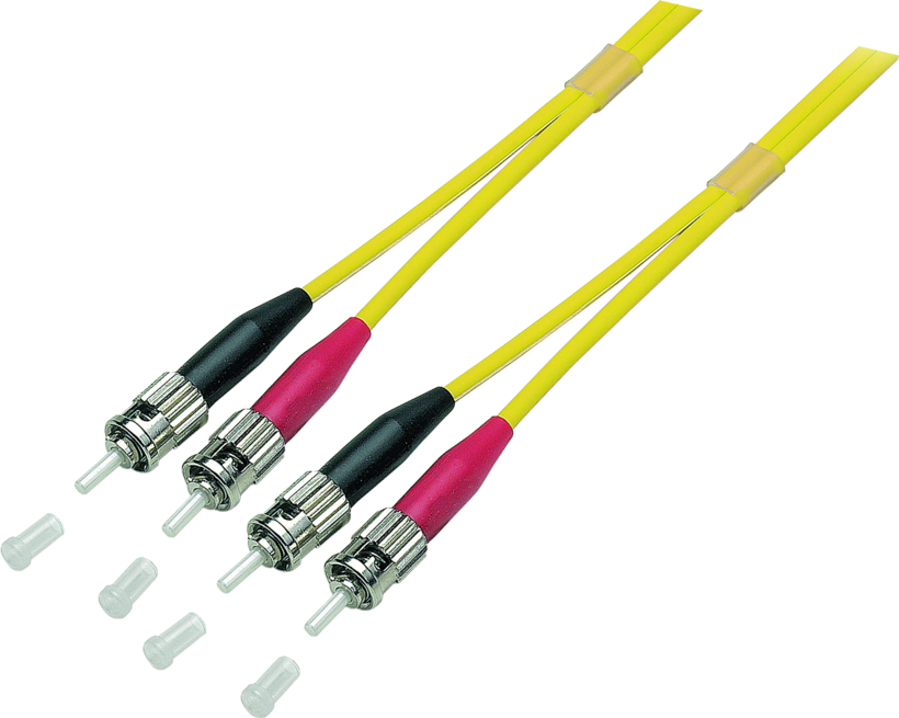 FO Duplex Patch Cable ST-ST 9/125µ 2m