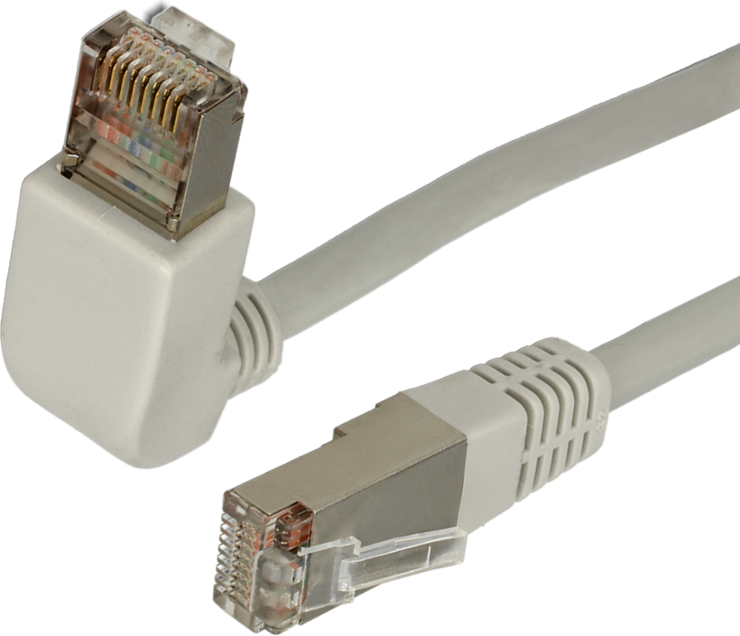 PatchC. RJ45/RJ45 90° S/FTP Cat6a 0.5m