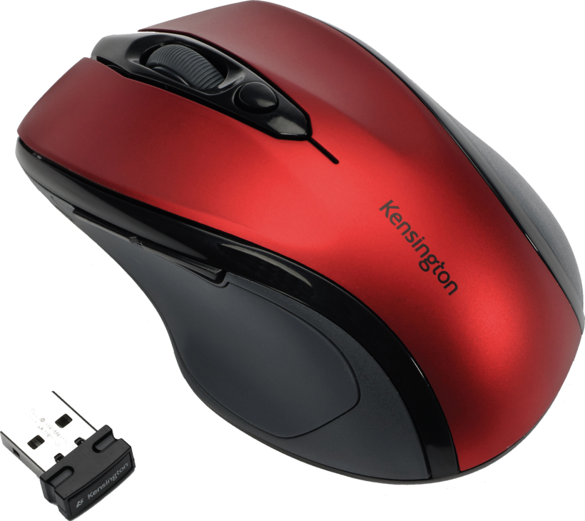 Kensington Pro Fit Mid Mouse Wirel. Red