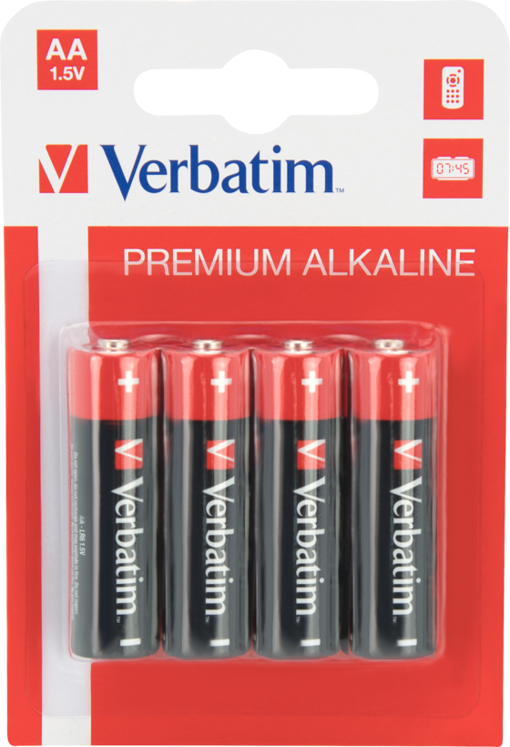 Pile alcaline Verbatim LR6, pack de 4
