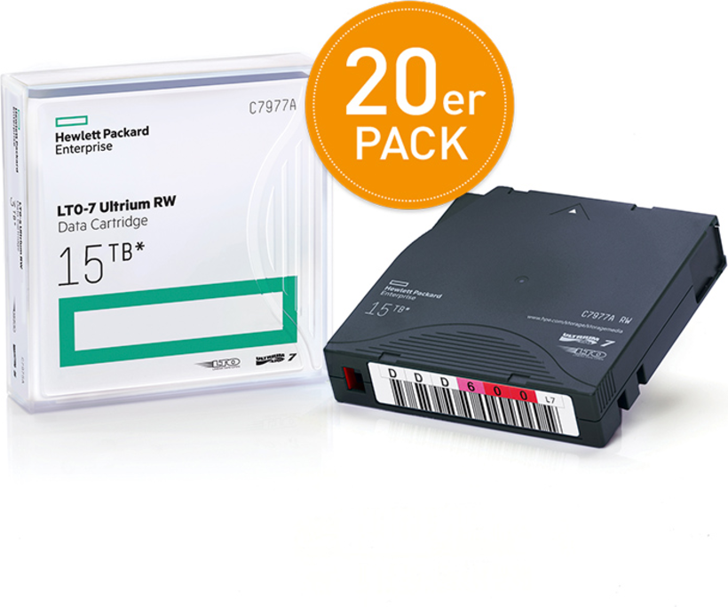 HPE LTO-7 Ultrium Tape + Label 20 St