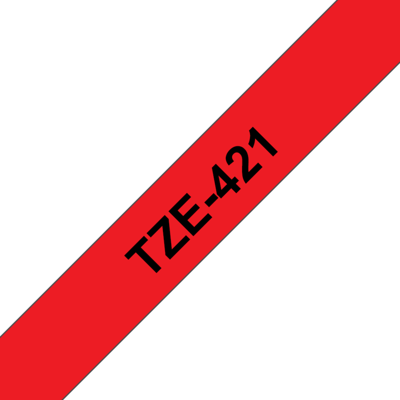 Ruban encr. Brother TZe-421 9mmx8m rouge