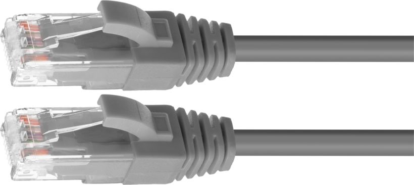 Patch Cable RJ45 U/UTP Cat6 1m Grey