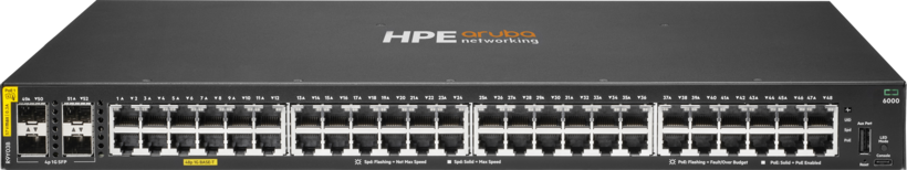 Switch HPE ANW CX 6000 48p PoE 740 W