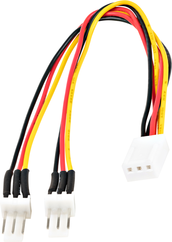 Adapt corr. 1x3pin f. - 2x3pin m. 0,15 m