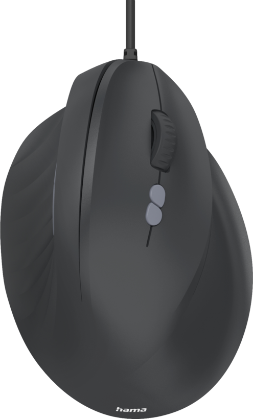 Hama ECM-500R Vertical Mouse Black