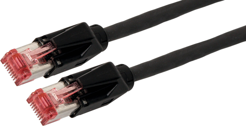 Patch Cable RJ45 S/FTP Cat6 1m Black