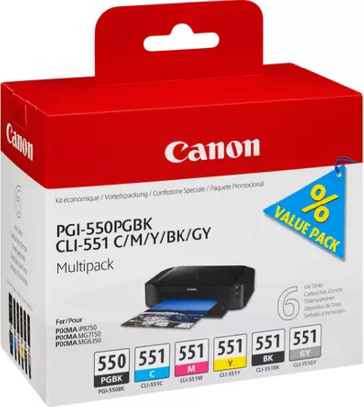 Canon PGI-550 + CLI-551 tinta multipack