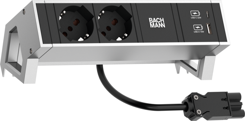 Power Strip 2-way + USB