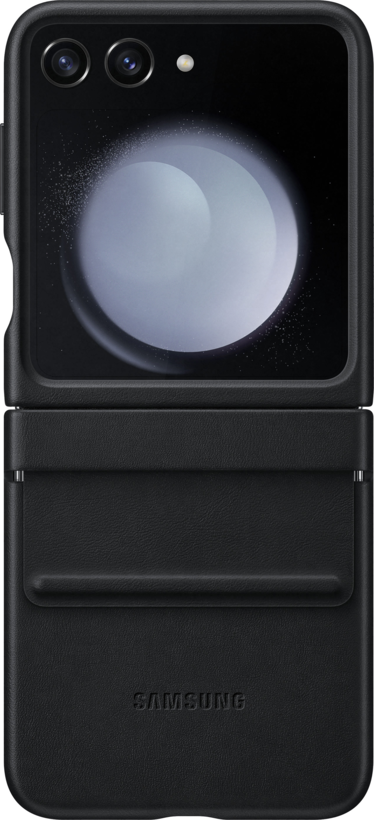 Samsung Z Flip5 Flap Leather Case Black