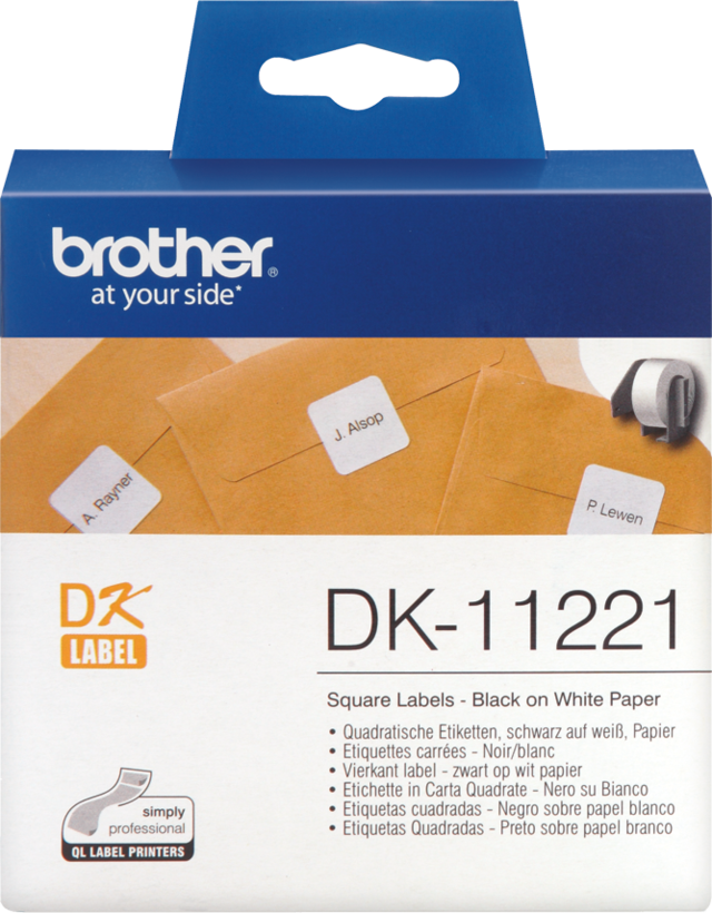Brother 23x23mm Square Labels