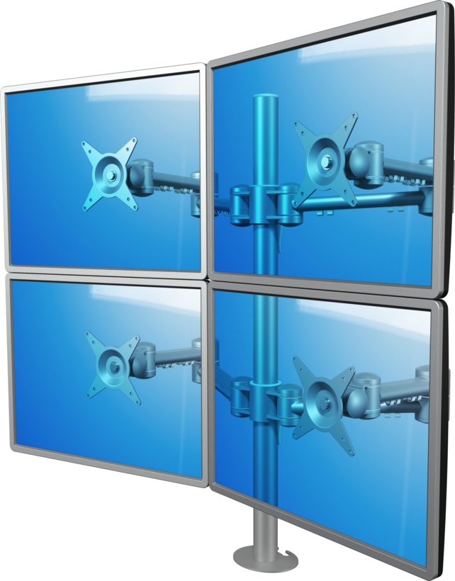 Dataflex Viewmate Quad Desk Monitor Arm
