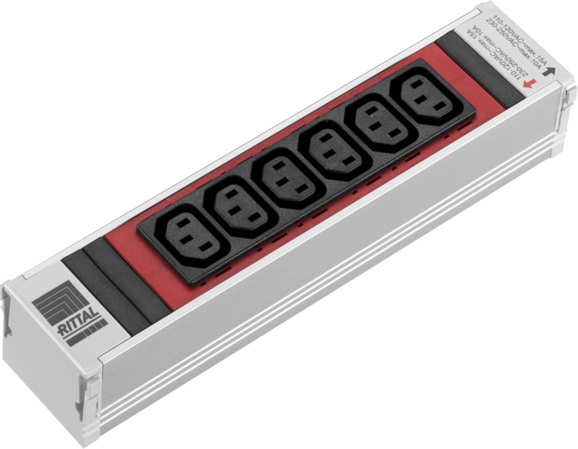 Rittal PSM Socket Module 6x C13 Red