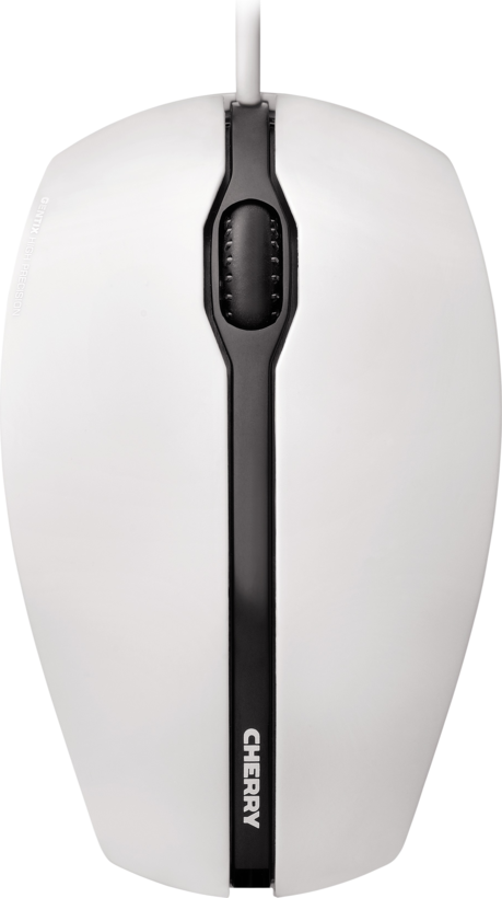 Rato óptico CHERRY GENTIX branco-cinz.