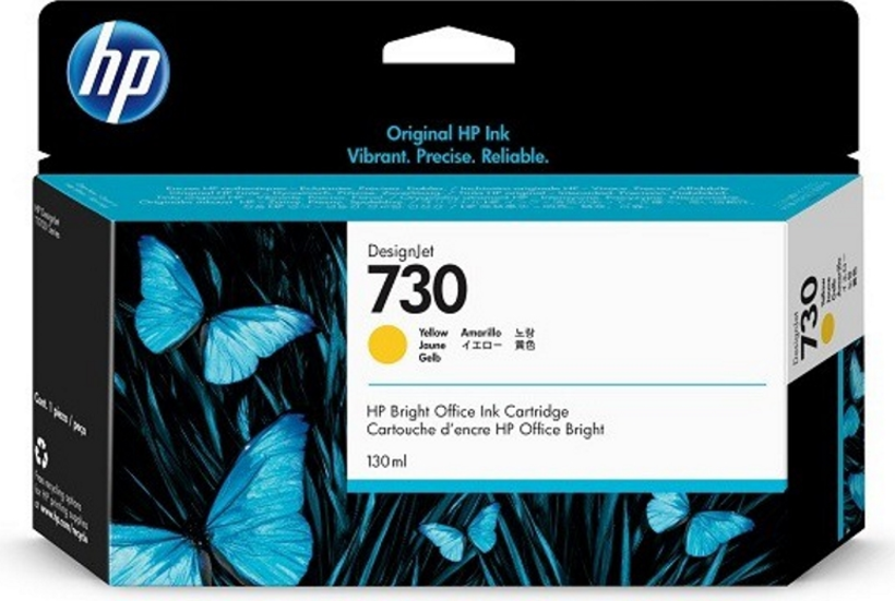 HP 730 Tinte 130 ml gelb
