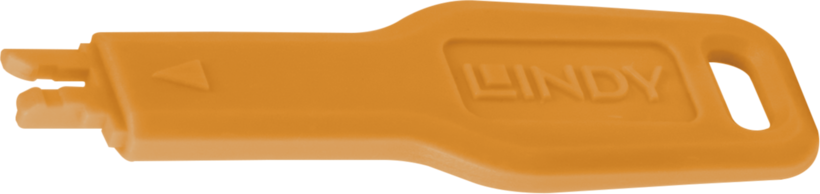 Llave para candado puerto RJ45 naranja