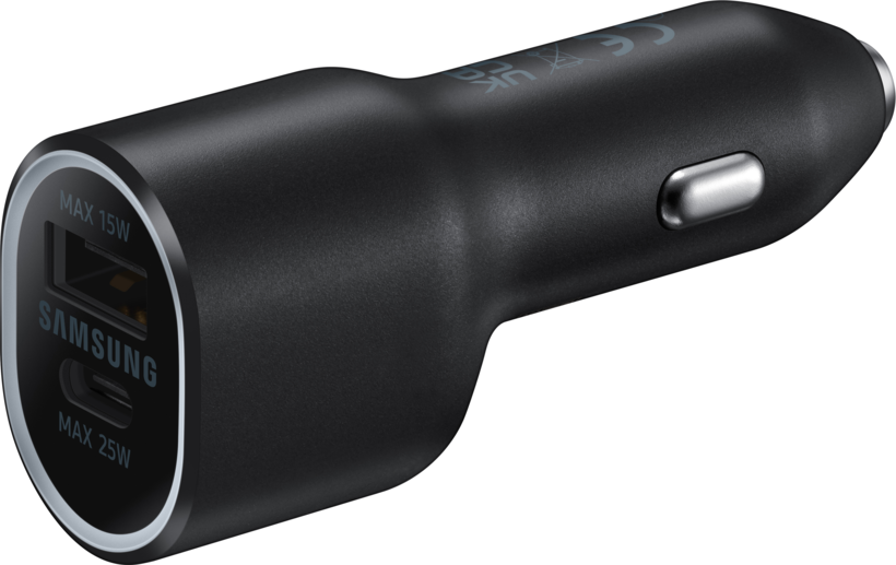 Adaptador ca. coche Samsung 40W USB-C/-A