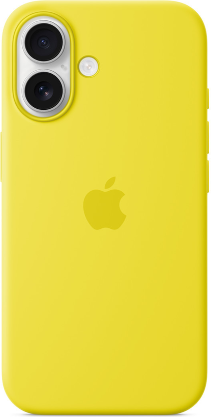 Custodia iPhone 16 silicone giallo caram