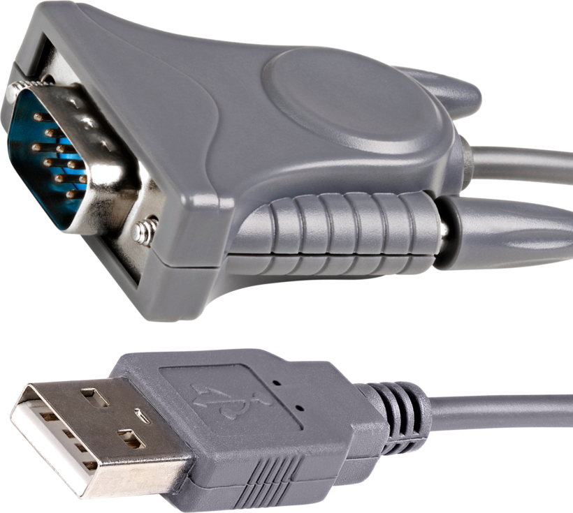 Adapter DB9+DB25/m - USB-A/m 0.9m